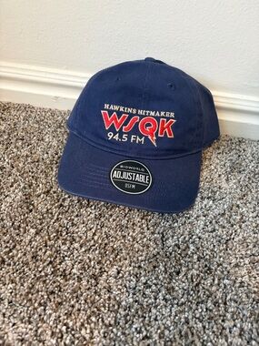 WSQK 94.5 FM Navy Adjustable Baseball Cap